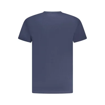 Blue Cotton Men T-Shirt