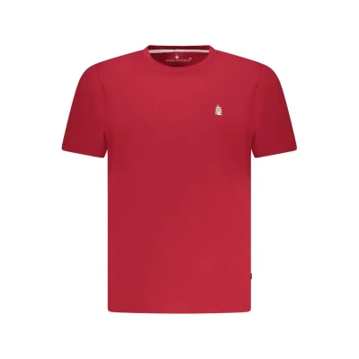 Red Cotton Men T-Shirt