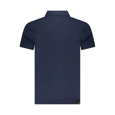 Blue Cotton Polo Shirt