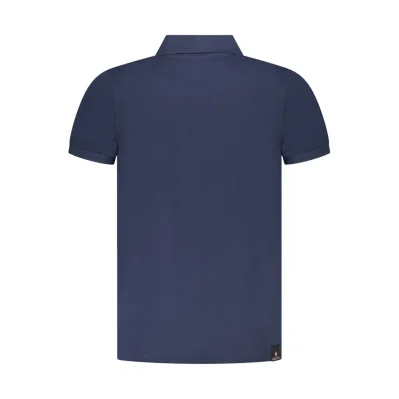 Blue Cotton Polo Shirt