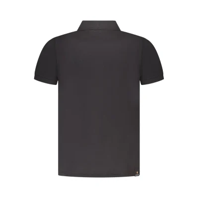 Black Cotton Polo Shirt