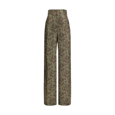 Paisley patterned silk Pants
