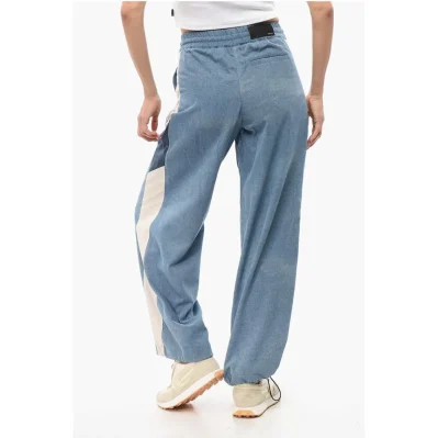Lounge Fit Denim Pants With Drawstrings