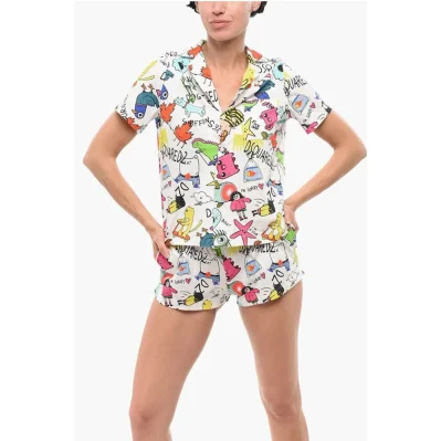 Printed Cotton Pijama Shirt