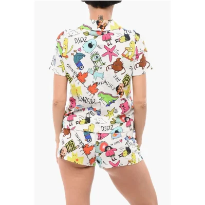 Printed Cotton Pijama Shirt