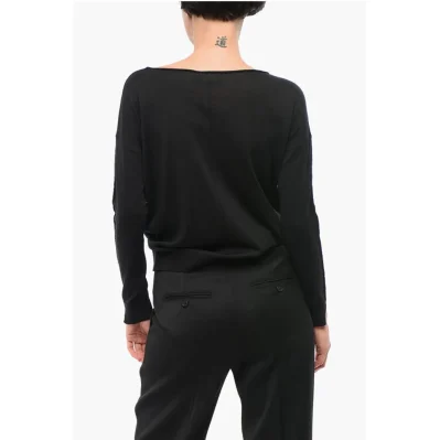Solid Color Merino Wool Sweater