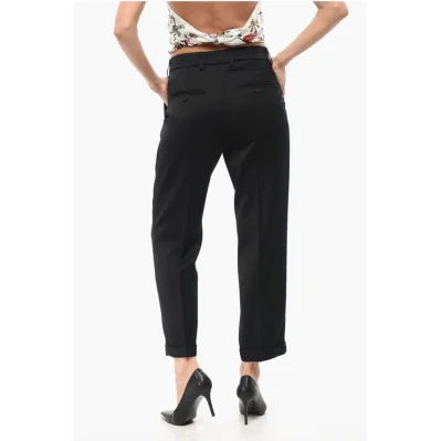 High Waist Twill Virgin Wool Blend VOLT Pants