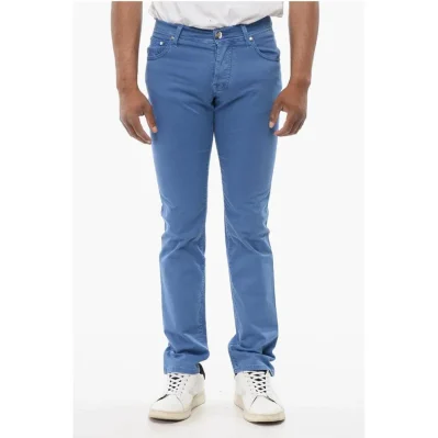 ID LUXURY DENIM Ton-sur-ton Embroidered Denims