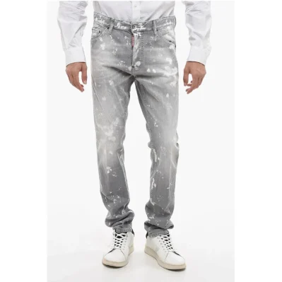 Tapered Fit Cool Guy Denims with Paint Motif