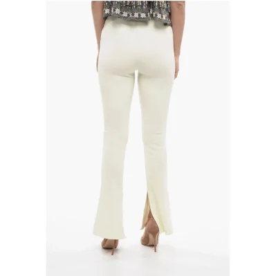 Logo Print SPLIT Flare Fit Leggings