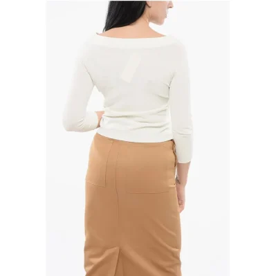 Solid Color Lightweight Top with Boat Neckline