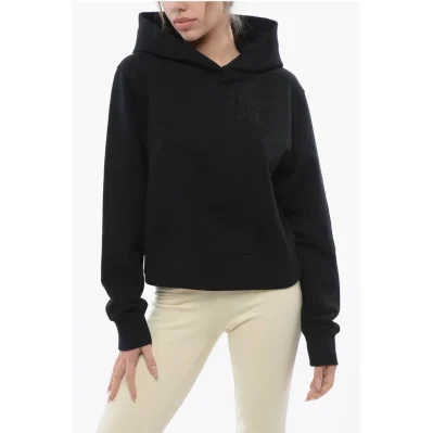 Brushed Cotton Hoodie With Embroidered Hoodie