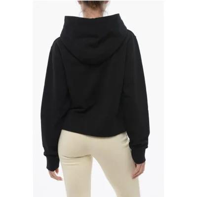 Brushed Cotton Hoodie With Embroidered Hoodie