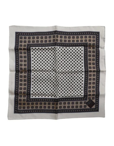 Multicolor Patterned Square Men Foulard Scarf