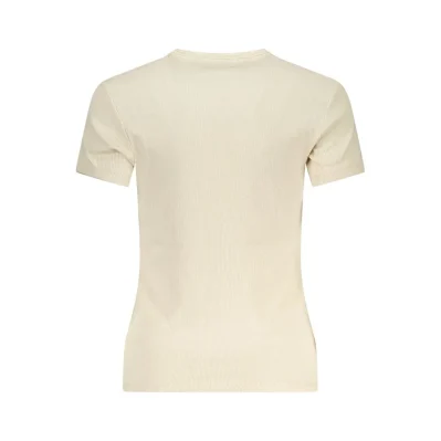 Beige Cotton Tops & T-Shirt