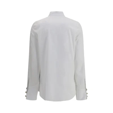 JABOT COLLAR POPELINE COTON SHIRT