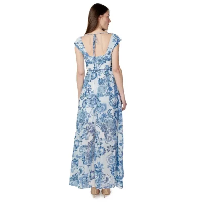 Blue Polyester Dress