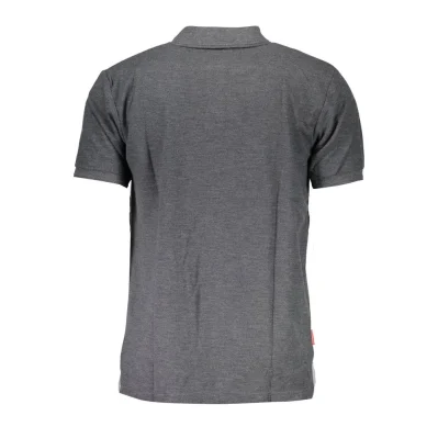 Gray Cotton Polo Shirt