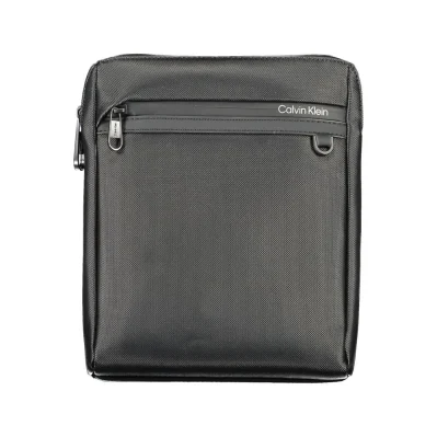 Black Polyester Shoulder Bag