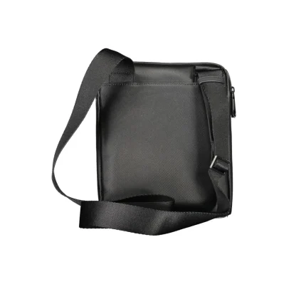 Black Polyester Shoulder Bag