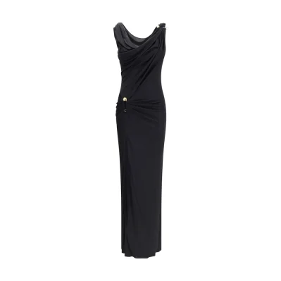 Draped jersey long Dress