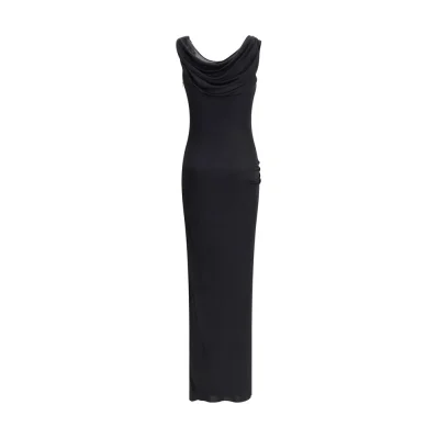 Draped jersey long Dress