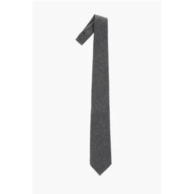 solid color wool tie
