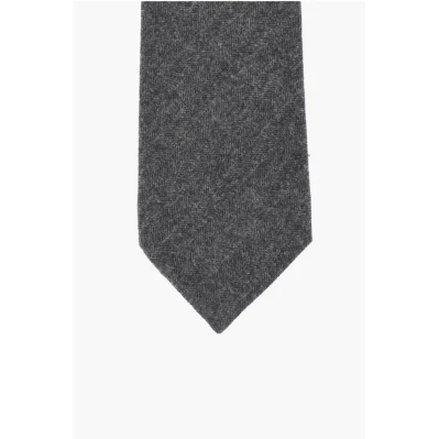 solid color wool tie