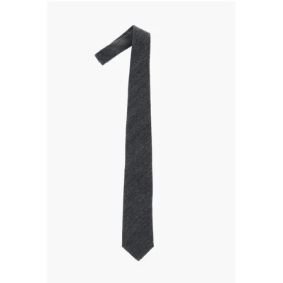 plain herringbone two-tone tie