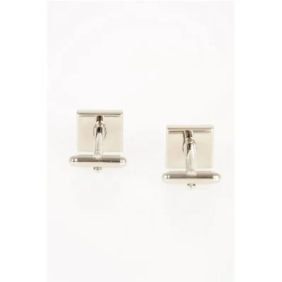 Silver Tone Metal Cufflinks