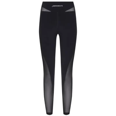 Black Polyamide Jeans & Pant