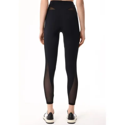 Black Polyamide Jeans & Pant