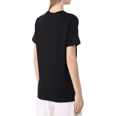 Black Cotton Tops & T-Shirt