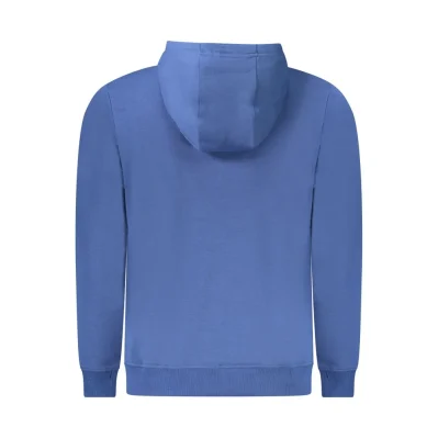 Blue Cotton Men Sweater