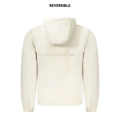 Beige Nylon Men Jacket