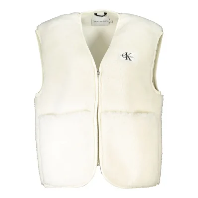 White Polyester Jackets & Coat