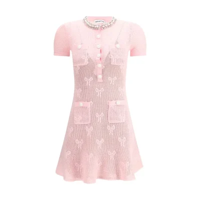 Crochet knit short Dress