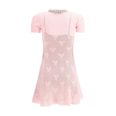 Crochet knit short Dress