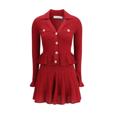 Pointelle knit short Dress