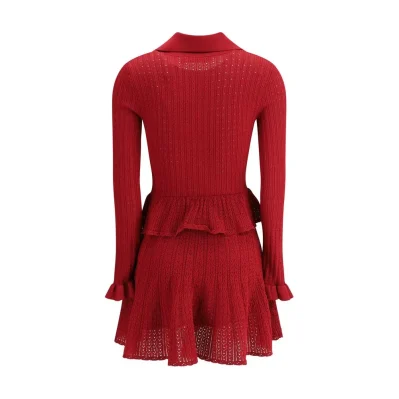 Pointelle knit short Dress