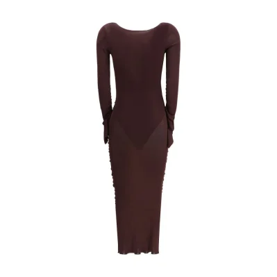 Draped knit Dress