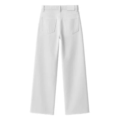 White Cotton Jeans & Pant