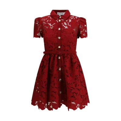 Embroidered short Dress