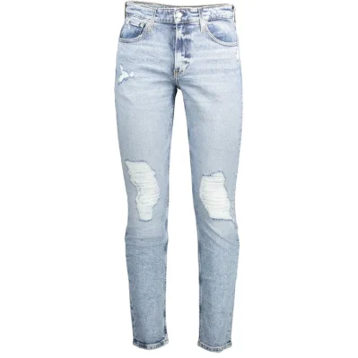Blue Cotton Jeans & Pant