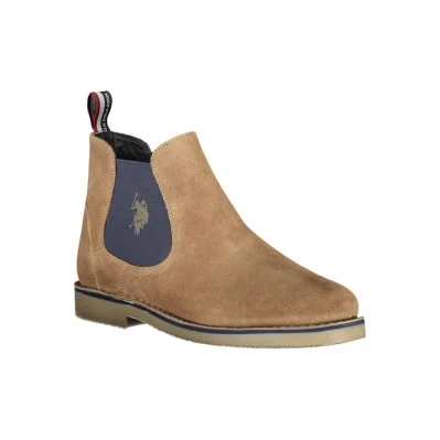 Beige Polyester Boot