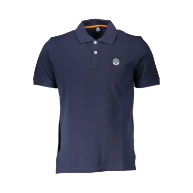 Blue Cotton Polo Shirt