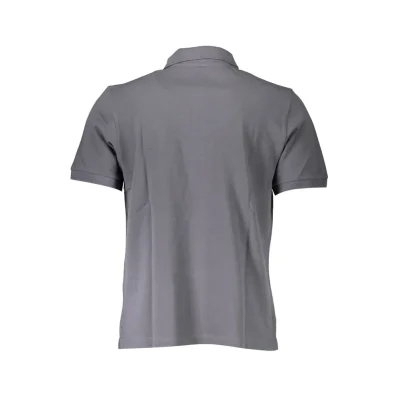 Gray Cotton Polo Shirt