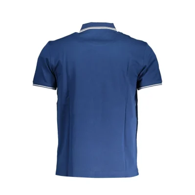 Blue Cotton Polo Shirt