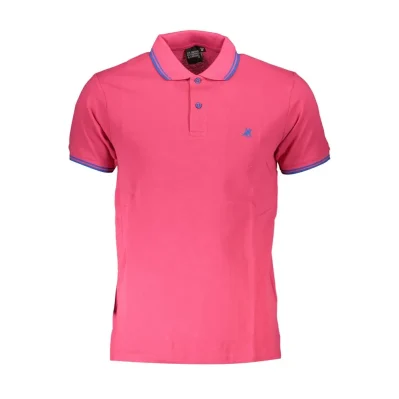 Pink Cotton Polo Shirt