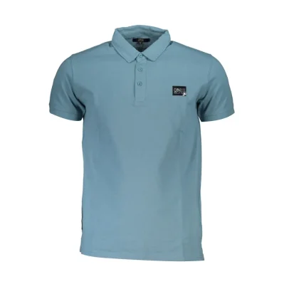 Blue Cotton Polo Shirt
